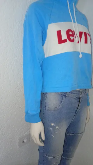 Sudadera Levi's azul con logo