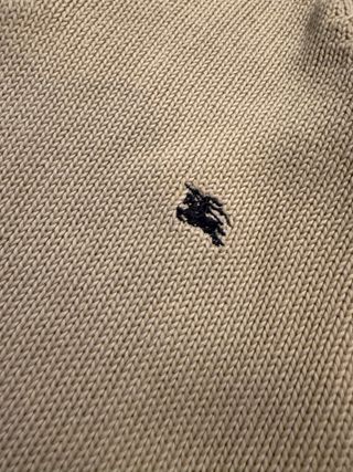 Jersey Burberry Beige Media Cremallera Logo