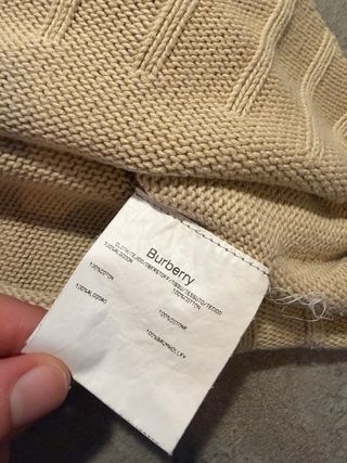 Jersey Burberry Beige Media Cremallera Logo