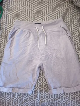 Bermuda chándal hombre gris