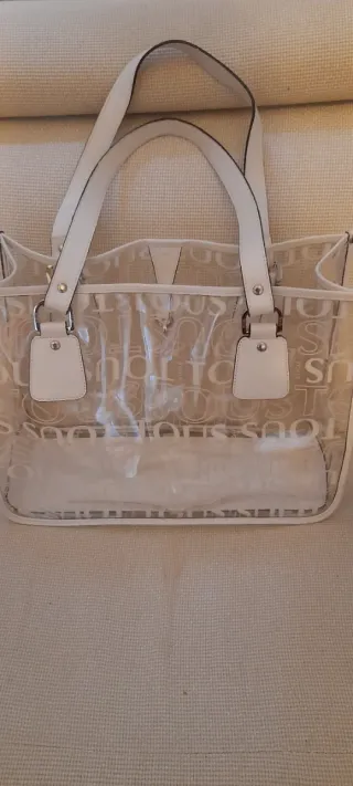 Bolso Tous Transparente Blanco