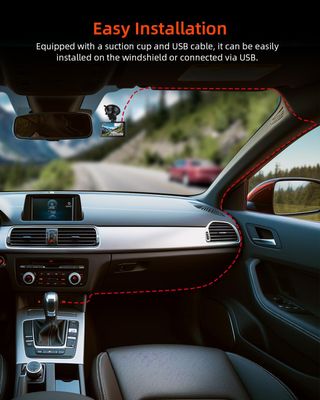 Zhiroad Dash CAM Coche, 1080P FHD Dash CAM con Pan