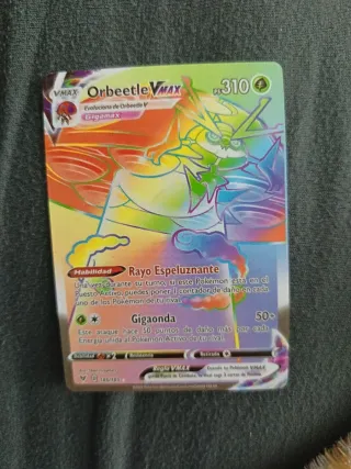 Carta Pokémon Orbeetle VMAX Rainbow Rare