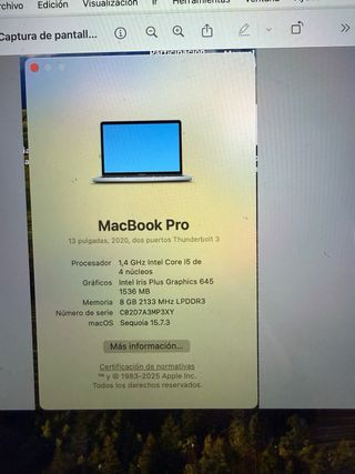 MacBook Pro 13 2020 (256gb)