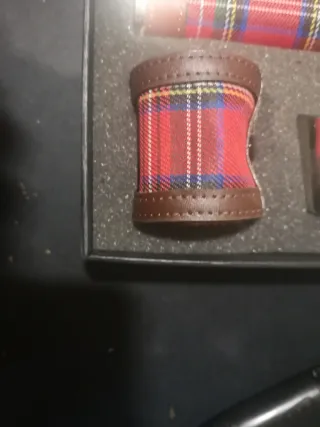 Petaca Acero Inoxidable Cuadros Escoceses