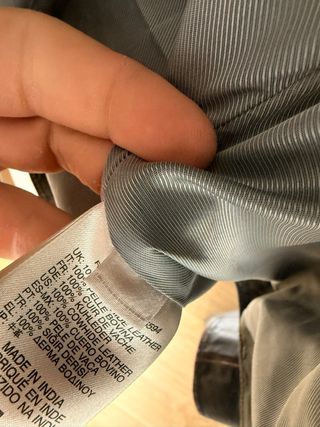 Cazadora Biker Piel Diesel Negra