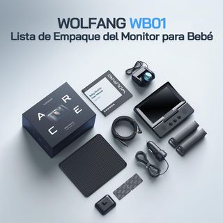 WOLFANG Espejo de Coche para Bebé HD 1080P Espejo