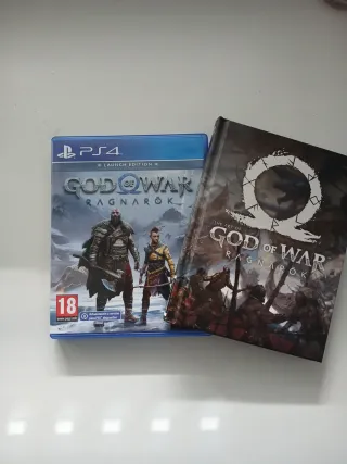 God of war ragnarok + Libro de arte ps4 ps5