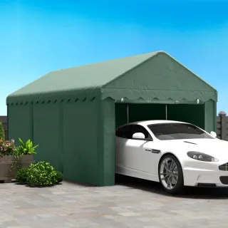 Garaje Exterior Coche 6x3m Verde
