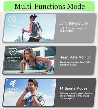 Smartwatch,Pulsera de Actividad física,Reloj Intel