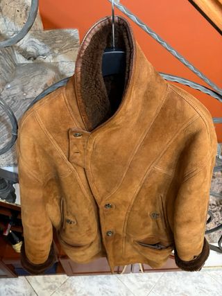 Cappotto Montone Shearling Pelle Scamosciata