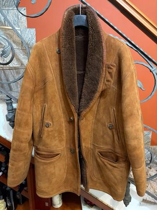 Cappotto Montone Shearling Pelle Scamosciata