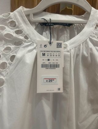Camisa Zara Blanca Talla M
