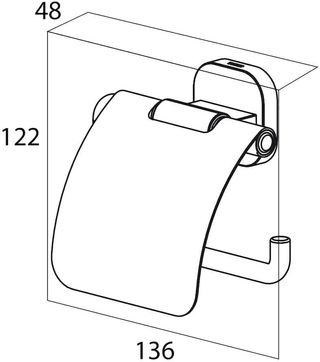 Tiger Ramos Portarrollos con tapa Acero inoxidable