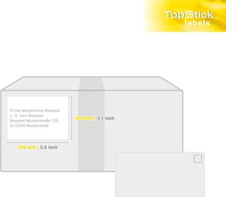 TopStick 8717 - Etiquetas autoadhesivas de envío A