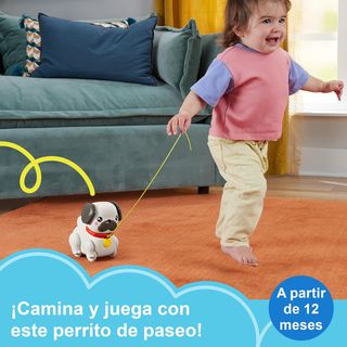 Fisher-Price FP Pets Pasea al Perrito Pug, Juguete