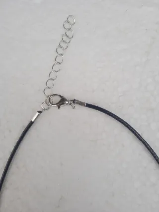 Collares Corazón Piedra con Cordón Cuero