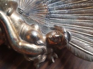 Antigua bandeja de latón o brnce vacía bolsillos