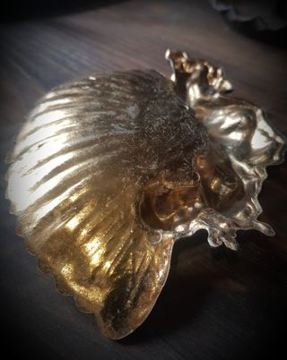 Antigua bandeja de latón o brnce vacía bolsillos