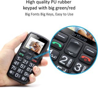 artfone Teléfono Móvil para Mayores, Senior Móvile