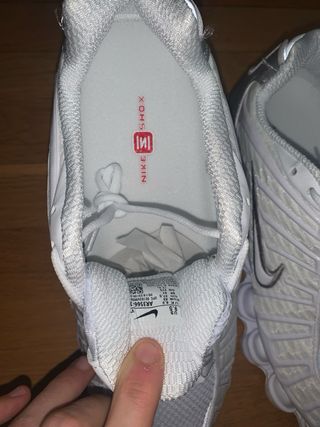 Nike Shox TL Plata y Blanco