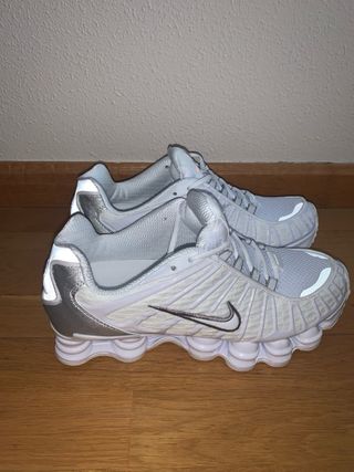 Nike Shox TL Plata y Blanco