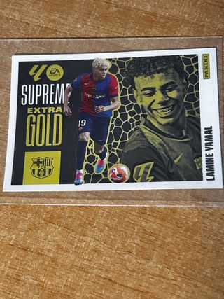 Lamine Yamal Supreme Extra Gold - Cromo Panini