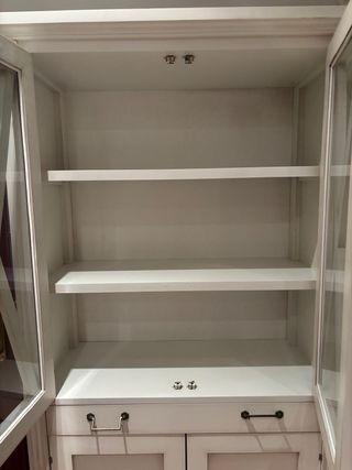 Mueble Vitrina Aparador Madera y Cristal