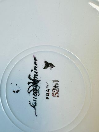 6 Platos Sarreguemines Florales franceses