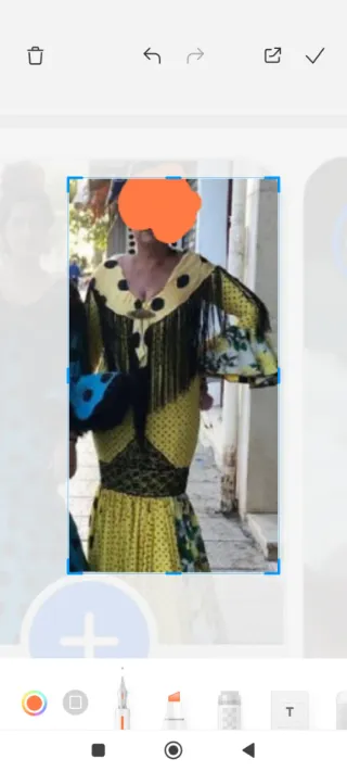 Traje de Gitana Amarillo y Negro