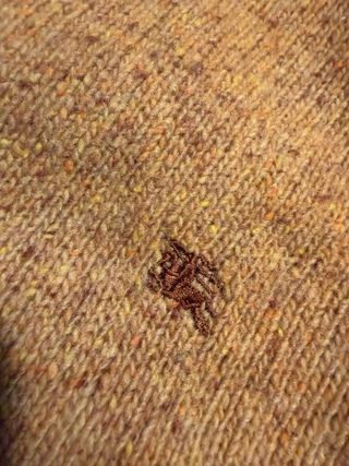 Jersey Lana Burberry Logo Bordado Old Money