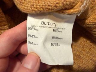 Jersey Lana Burberry Logo Bordado Old Money