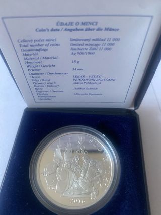 Moneda 10€ Plata Eslovaquia 2016