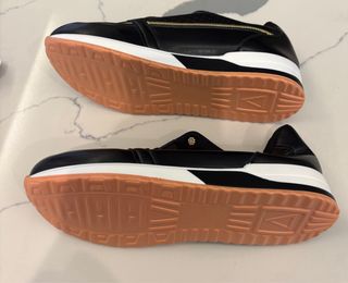 Zapatillas Mujer Talla 39 Negro y Dorado