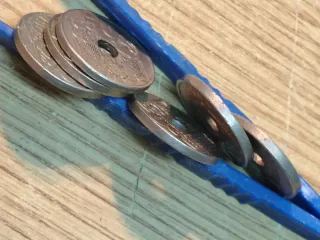 Lote 6 mone 50cts níquel 1949 *51*52*53*54*56*62