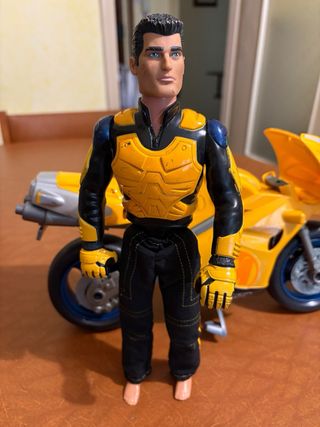Action Man con Moto Gialla