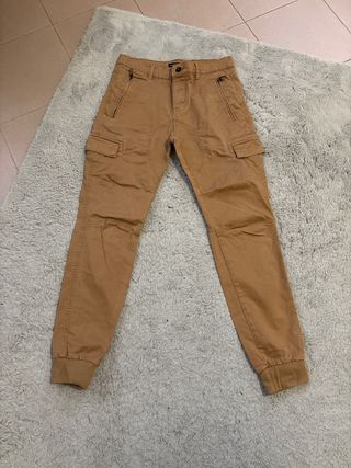 Pantaloni cargo Clayton marroni taglia S