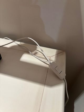 Dúo Lámparas Cerámica y Tela