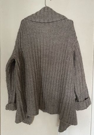 Cárdigan Oversize Lana Mango T M