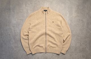 Chaqueta Burberry Lana Beige Cremallera