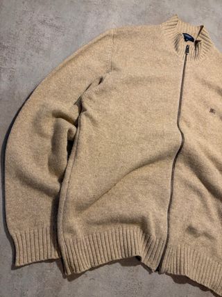 Chaqueta Burberry Lana Beige Cremallera