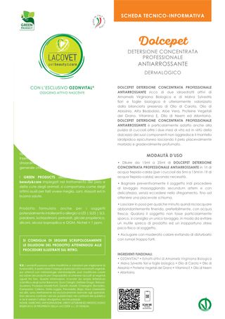 Dolcepet Detersione Shampoo Antiarrossante Animali