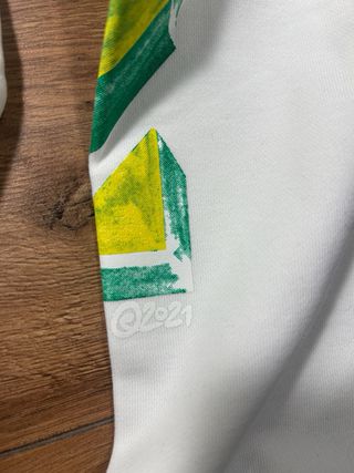 Felpa Off-White Bianca e Verde