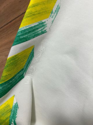 Felpa Off-White Bianca e Verde