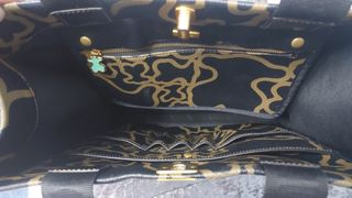 Bolso Tous Kaos Mini Lines original Negro y Dorado