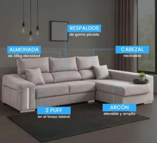 SOFA CHAISE LONGUE CHESLONG NUEVO OFERTA ❗✅