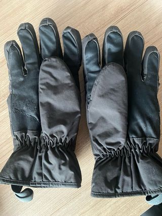 Guantes negros para la nieve adulto Gafas niño