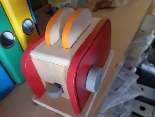 Juguetes Cocinita Madera Tostadora Pan