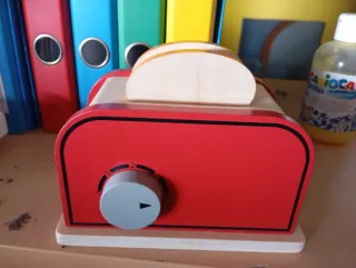 Juguetes Cocinita Madera Tostadora Pan