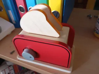 Juguetes Cocinita Madera Tostadora Pan